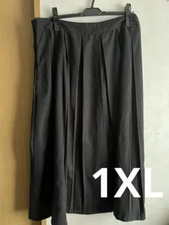 大きいサイズ 1XL 太めプリーツスカート