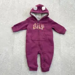 GAP ベビー くま耳 フード付きロンパース 裏ボア あったか 6〜12m 防寒