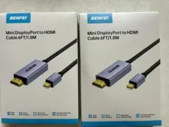 BENFEI Mini DisplayPort to HDMIケーブル2本セット