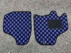 ハイゼットジャンボ S510P MT チェックブルー フロアマット 日本産 