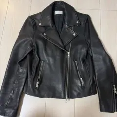 HARE 黒 レザーダブルライダースジャケット