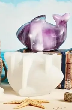匿名配送☆ハンドメイド用シリコンモールド☆大きめイルカ