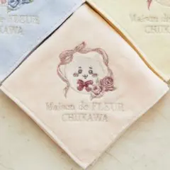ちいかわ Maison de FLEUR 刺繍タオルハンカチ