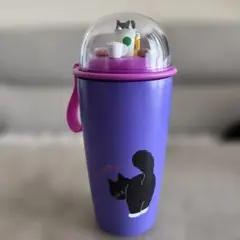 Starbucks 猫デザイン タンブラー 紫