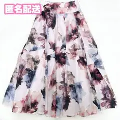 SNIDEL スナイデル タックボリュームプリントスカート