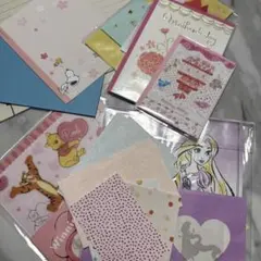 レターセット メッセージカード おまとめ SNOOPY プーさん ラプンツェル