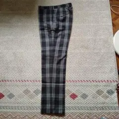 グレー系チェック スラックス