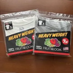 [新品未開封]フルーツオブルーム　ヘビーウェイト半袖tシャツ 2点セット