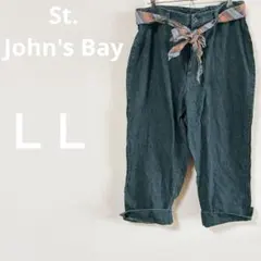 希少✨St. John's Bay 【ＬＬ】ダークブルー ハーフパンツ コットン