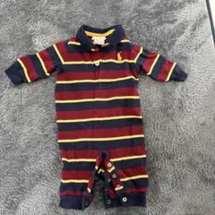 Ralph Lauren 3M ストライプロンパース