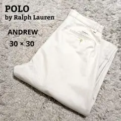 90s ラルフローレン ANDREW 2タック ポロチノ W30