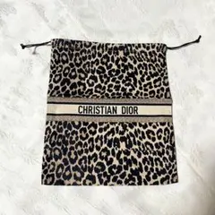 Dior ノベルティ レオパード柄 巾着