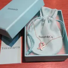 【美品】ティファニー ラヴィングハートダイヤ シルバー925 ネックレス