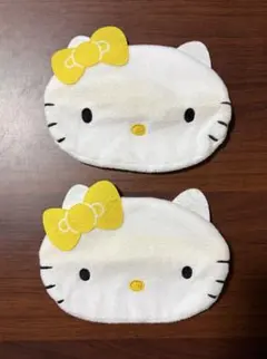 ハローキティ　なかよし!ふわふわフェイスポーチ　ガチャガチャ　2個セット