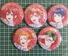 プラチナ リドル エース デュース トレイ ケイト オーロラ箔缶バッジ