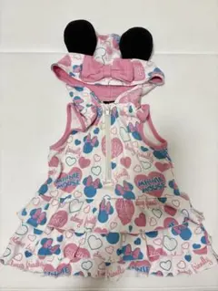 BABYDOLL ミニーマウス フード付きワンピース 90cmのサムネイル