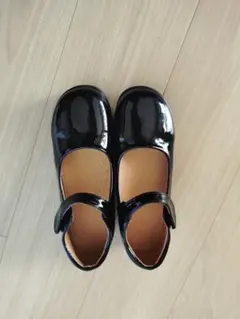 ブラック フラットフォーマルシューズ 22.0cm