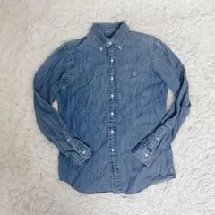 【定番】Ralph Lauren ボタンダウン デニム シャツ ダンガリー