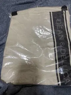 DEAN & DELUCAジャガードエプロン ブラック×ナチュラル