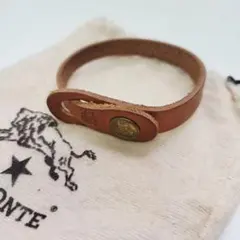 ベ*ル様 イルビゾンテ レザーブレスレット 本革 保存袋付き 美品