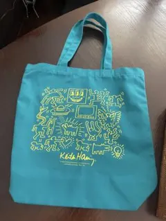 Keith Haring キースヘリング トートバッグ ブルーのサムネイル