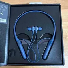 ネイビー ワイヤレスイヤホン ネックバンド式 本体のみ