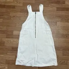 GU ホワイト ジャンバースカート