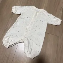 バースデイ 月と星柄 ロンパース 50〜60