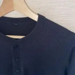 ユニクロ ワッフルヘンリーネックTシャツ