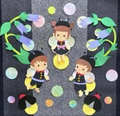 ラスト1点☆壁面飾り「ホタルの妖精さん☆」