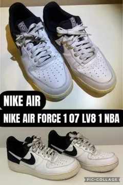 NIKE AIR FORCE 1 07 LV8 1 NBA ホワイトブラック