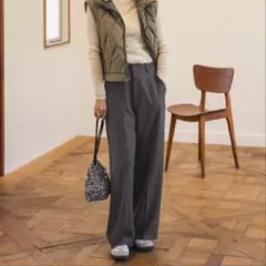 新品未使用⭐︎グレーワイドパンツ