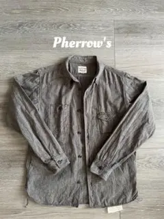 Pherrow's フェローズ ワークシャツ シャンブレーシャツ 長袖シャツ