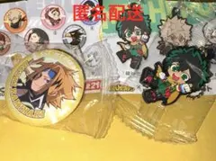 くら寿司　僕のヒーローアカデミア ラバーマスコット　緑谷出久　缶バッジ 上鳴電気