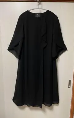 LANVIN NOIR 東京ソワール　ブラックドレス 36