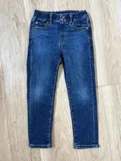 110サイズ　ユニクロ　ダークブルー スキニーパンツ ジーパン