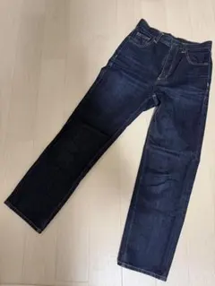 GU ストレートデニムパンツ インディゴ S