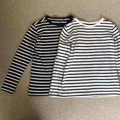 UNIQLO キッズボーダーT 150cm2枚組