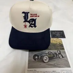 DELINQUENT BROS CAP NATURAL×BLACK - メルカリ