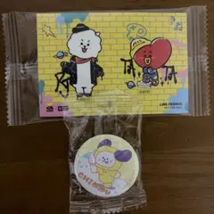 くら寿司 BT21 ビッくらポン CHIMMY 缶バッチ ステッカー