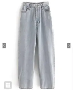 GRL カーブデニムパンツ［qu01］