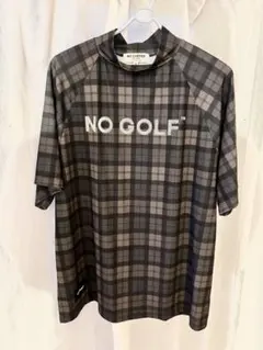 【新品】NO GOLF カーキチェック モックネックのサムネイル