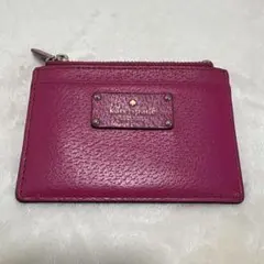 kate spade ピンク レザー パスケース