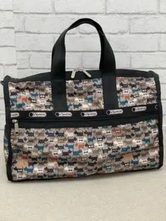 (L08013) LeSportsac ドッグ柄 ボストンバッグ
