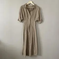 SNIDEL ベージュ シャツワンピース
