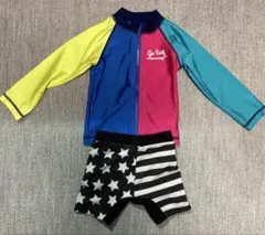 ベビー水着　男の子　ラッシュガードとパンツセット　80センチ