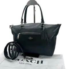 美品　コーチ　レザー　2way ショルダーバッグ　クロスボディ　ブラック