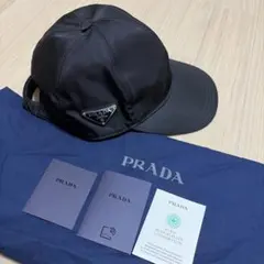 ［美品］PRADA ブラック キャップ　M sizeのサムネイル
