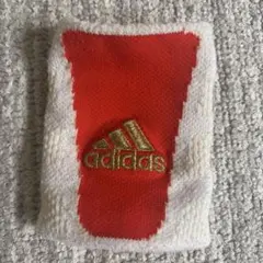 adidas リストバンド 赤/ホワイト 坂本勇人モデル