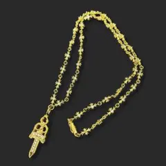 ☆18KGP ゴールド クロスパヴェダイヤチェーンネックレス - メルカリ